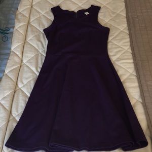 Old Navy purple purple fit and flare dress